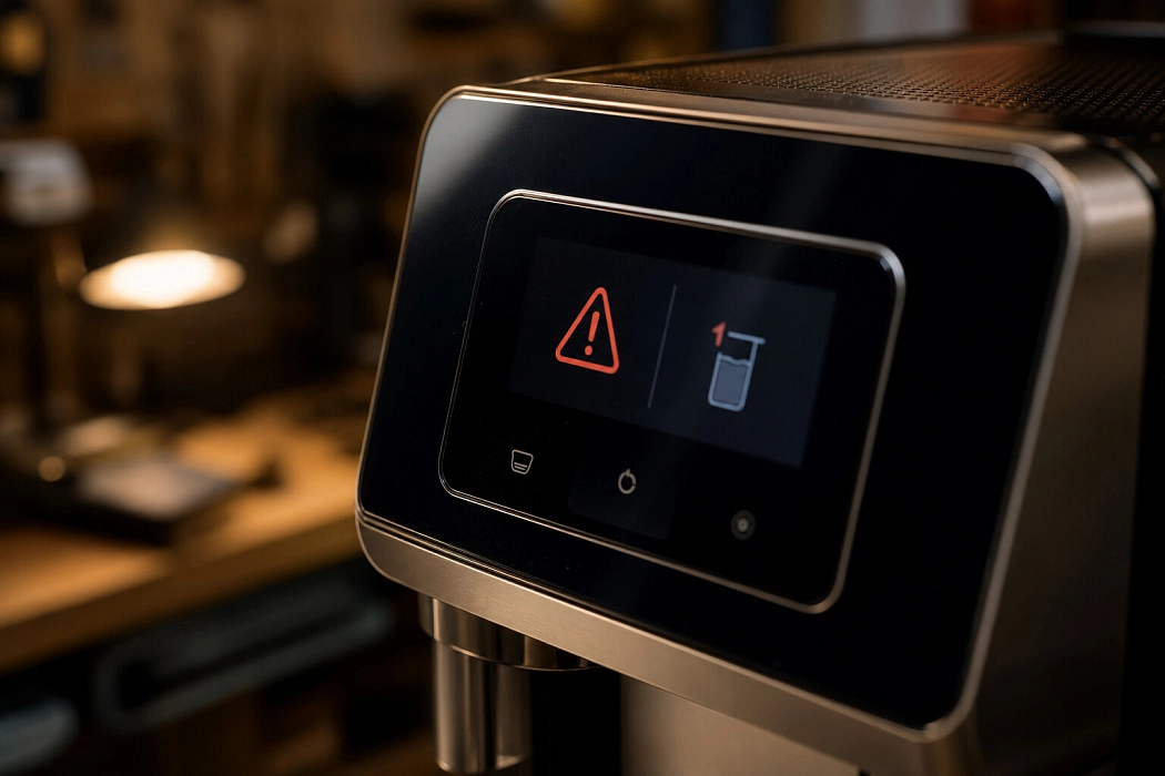 Ошибки DeLonghi на дисплее: что означают значки и как сбросить